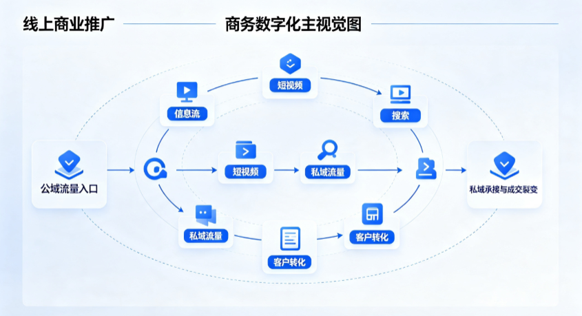 湛江线上商业推广怎么做？全域流量闭环搭建与低成本转化实战指南